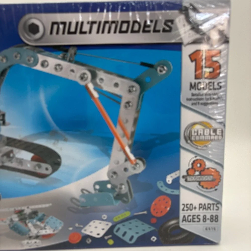 Erector Multimodels 15 Model Set 6515 Cable Command 250+ Parts New Sealed